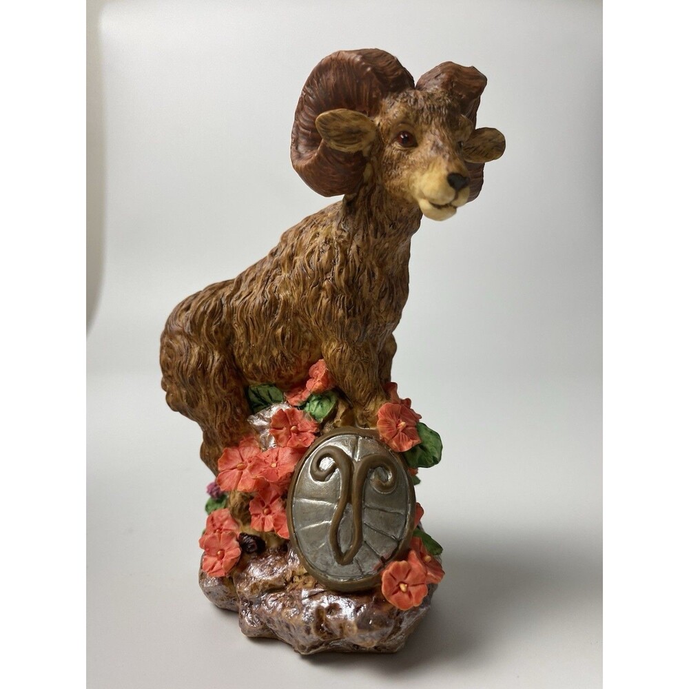 Ganz 1995 Astrology Aries Ram Figurine Zoological Vtg Collection Astrological
